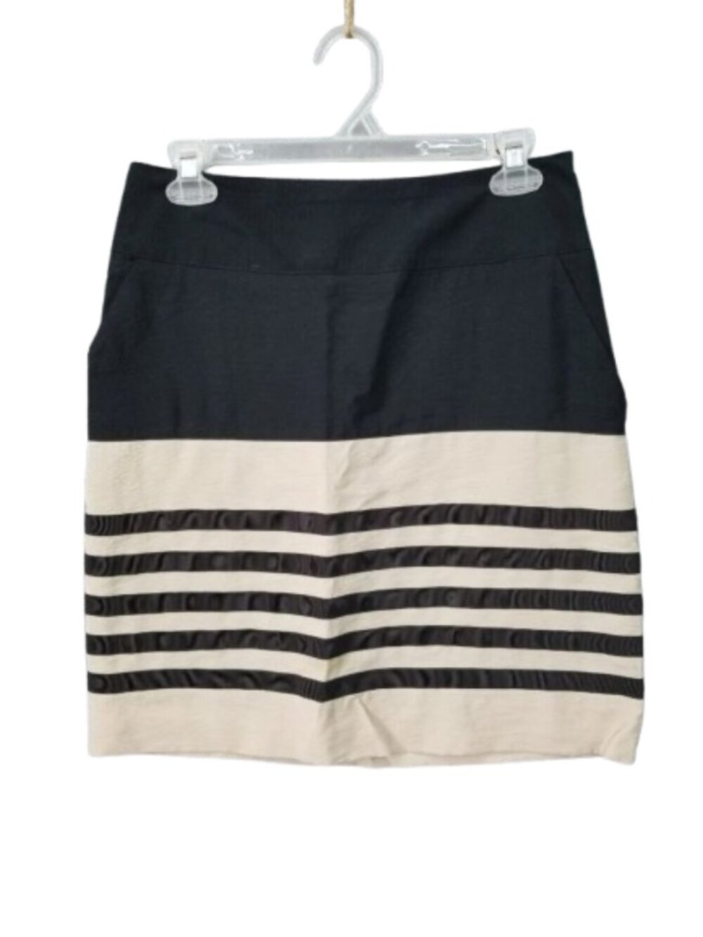 The Limited Pencil Skirt Black Tan Women's XS